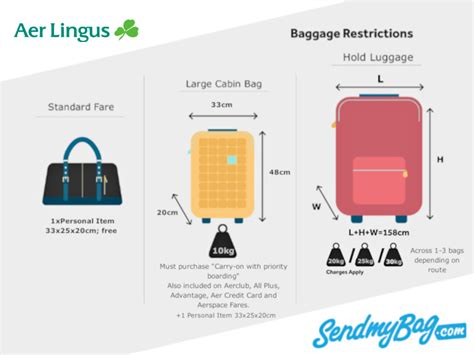 personal item size aer lingus.